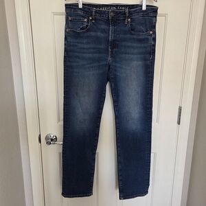 American Eagle Mens 34 x 32 Airflex+ Straight Leg Jeans